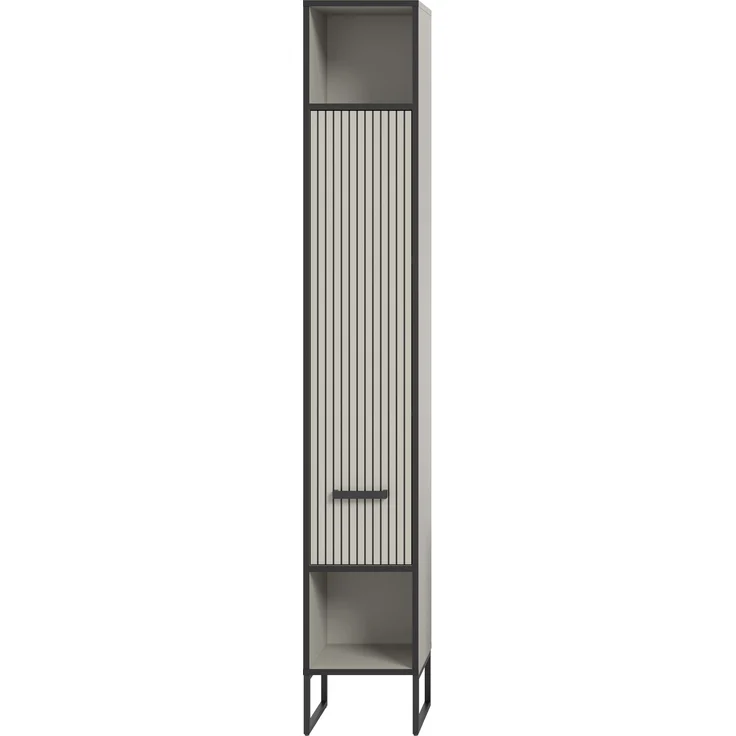 Hochschrank (B/H/T: 30x192x32 cm) in Kaschmir Nachbildung – Bild 2