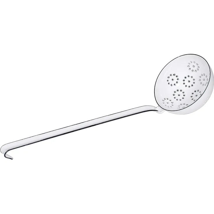 Riess Schaumlöffel Emaille Schaumkelle Weiß 9cm