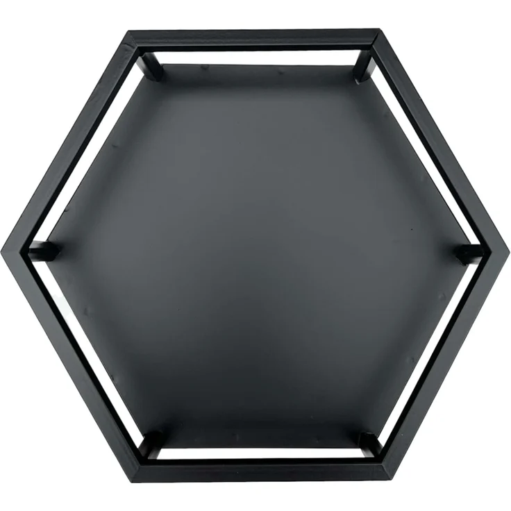 DanDiBo Blumenhocker Metall Schwarz 6eck Blumenständer Beistelltisch 96453 2er Set Pflanzenständer Blumensäule Modern Pflanzenhocker – Bild 8