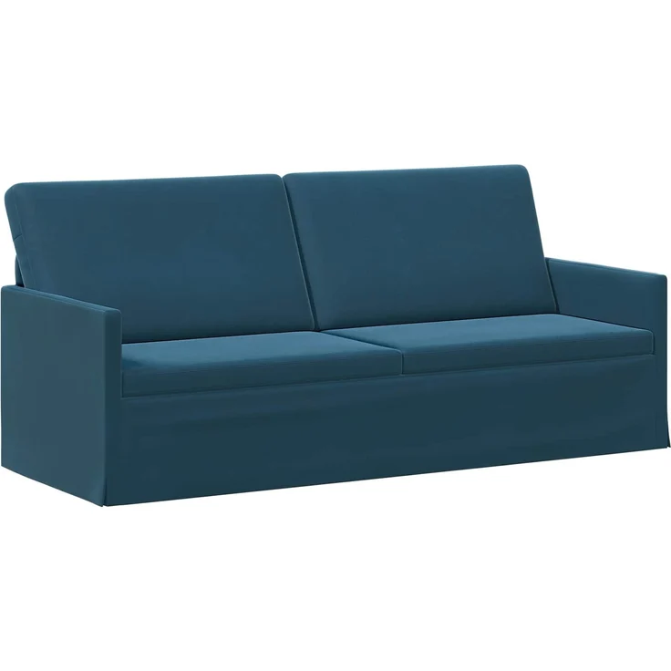 vidaXL 3-Sitzer Sofa Blau 190 x 81 x 82 cm Samt (V) 42041129 – Bild 1