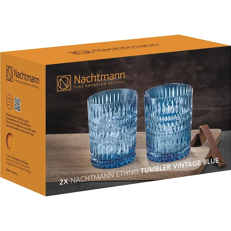 NACHTMANN 105389 ETHNO Tumbler VINTAGE BLAU 2er Set – Bild 4