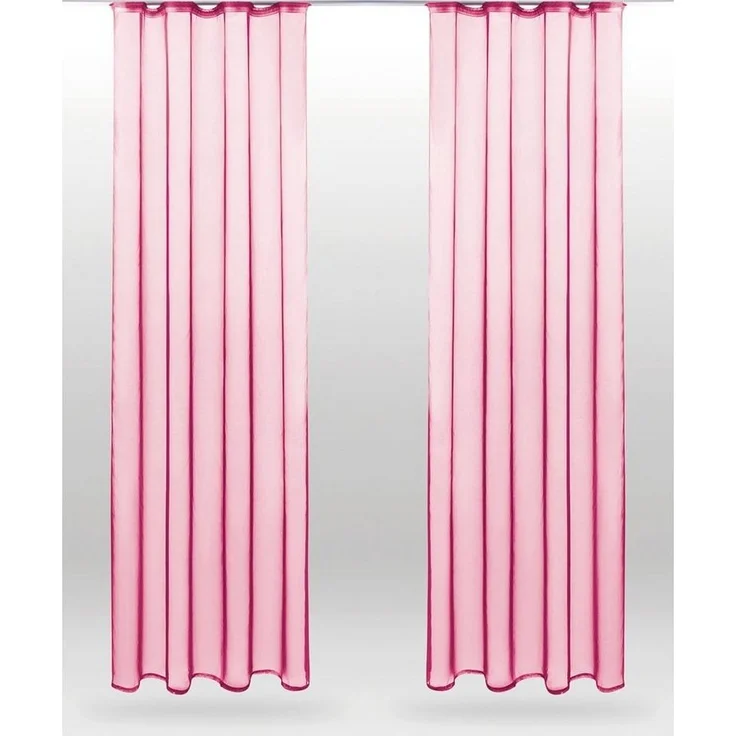 Bestlivings Vorhang (2 St), Kräuselband, transparent, Voile, Gardinenset "Transparent" mit Universalband – Bild 1