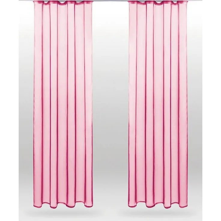 Bestlivings Vorhang (2 St), Kräuselband, transparent, Voile, Gardinenset "Transparent" mit Universalband