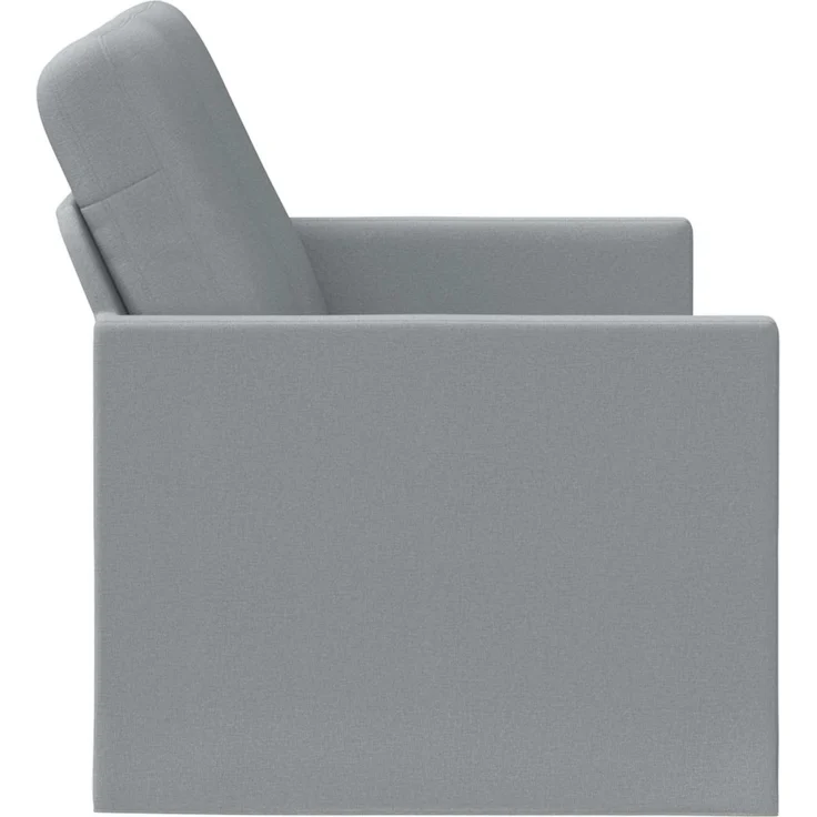 vidaXL 2-Sitzer Sofa Hellgrau 130 x 81 x 82 cm Stoff 42041040 – Bild 3