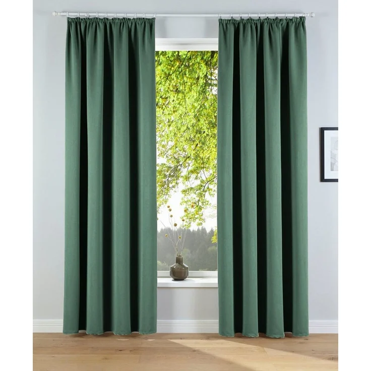 OTTO home Verdunkelungsvorhang Solana, 1 Stück, Breite 280 cm, Kräuselband, verdunkelnd (1 St), Kräuselband, verdunkelnd, Breite 280 cm, Überbreite, einfarbig, Raumteiler – Bild 1