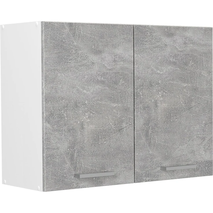 Küchenglasschrank R-Line Beton/Weiß 80 cm Vicco – Bild 1