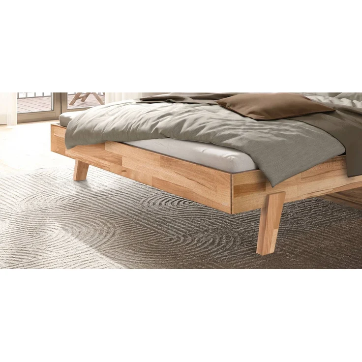 Hasena Massivholzbett Vasto Trento Kernbuche geölt 140x210 cm, Komforthöhe 25 cm – Trento – Bild 4