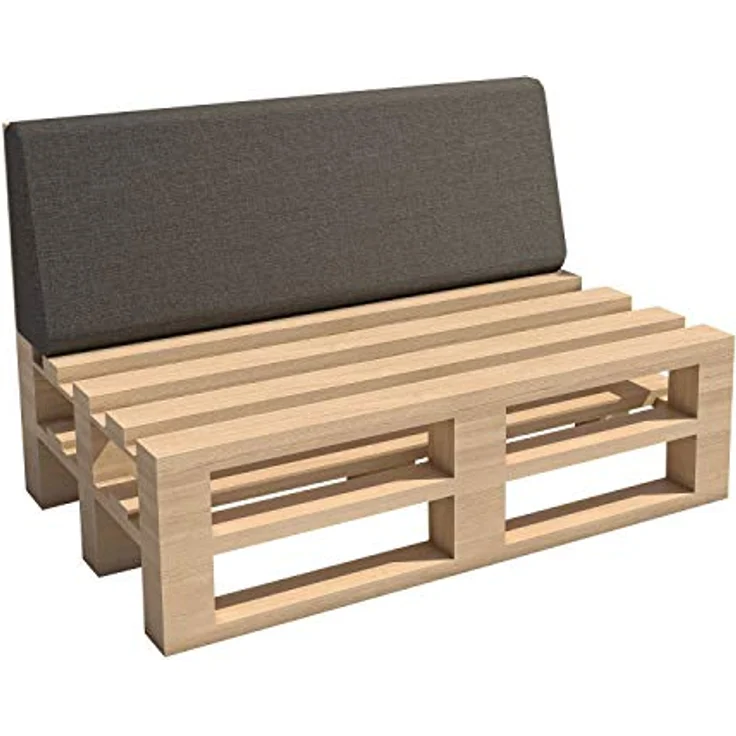 chilly pilley Palettenkissen Gartenkissen Palettenauflage Palettenpolster Indoor Outdoor Waschbar Abnehmbar Sitzkissen Rückenkissen (8er Set, Grau) – Bild 7