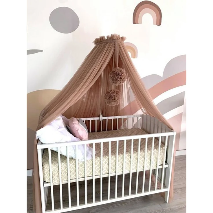 Baby Fancyroom Betthimmel Betthimmel aus 12 Meter Tüll aus 1. Klasse für Kinderbett Gitterbett, Himmel für Babybett Kinderbett – Bild 3
