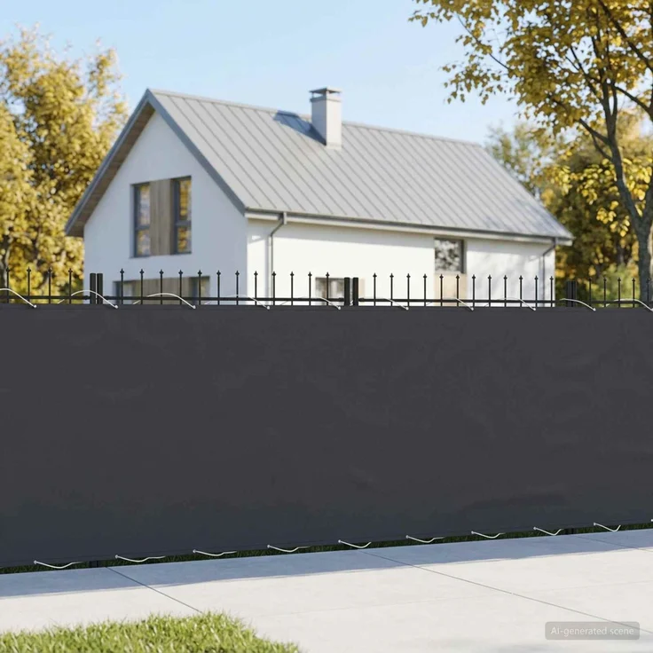 vidaXL Balkon Sichtschutz 150 x 200 cm Stoff mit PU-Beschichtung 42036662 – Bild 1