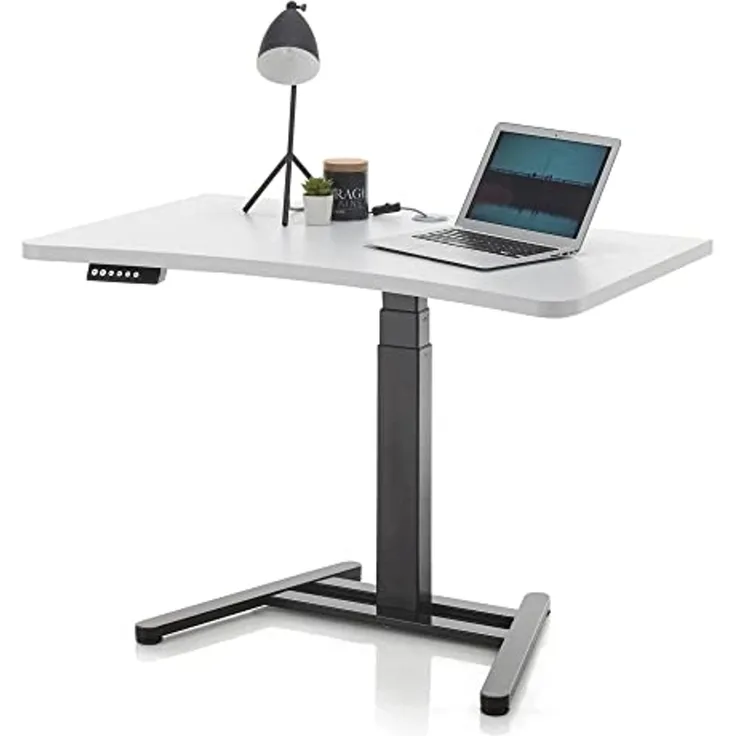 Elektro-Schreibtisch Pronto / Tom 1, Weiß