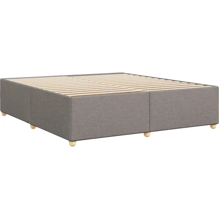vidaXL Bettgestell ohne Matratze Taupe 180x200 cm Stoff 3284754 – Bild 6