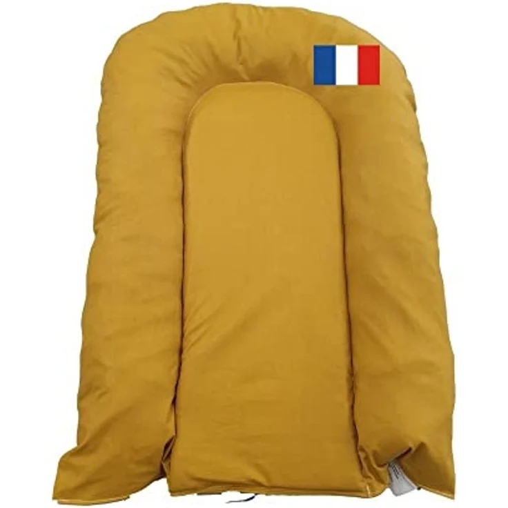EASY DORT | Wickelauflage 70x45 cm | geneigte Wickelauflage 45x70 cm | waschbar & wasserdicht | erhöhte Kanten | Kopfschutz | Baumwolle mit Acrylbeschichtung | Hergestellt in Frankreich | – Bild 4
