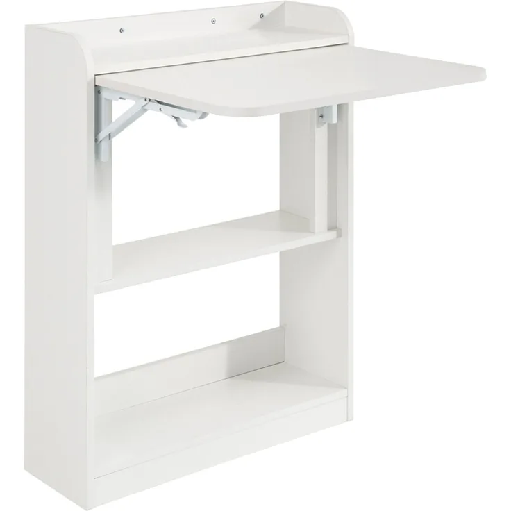 SoBuy FWT92-W Schreibtisch, Spanplatte, Melamin, Weiß, 61 x 82 x 37 cm