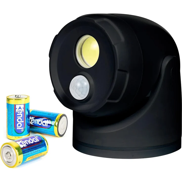 Northpoint LED Wandstrahler LED Batterie Spot Strahler Flutlicht Bewegungsmelder inkl. D-Batterien