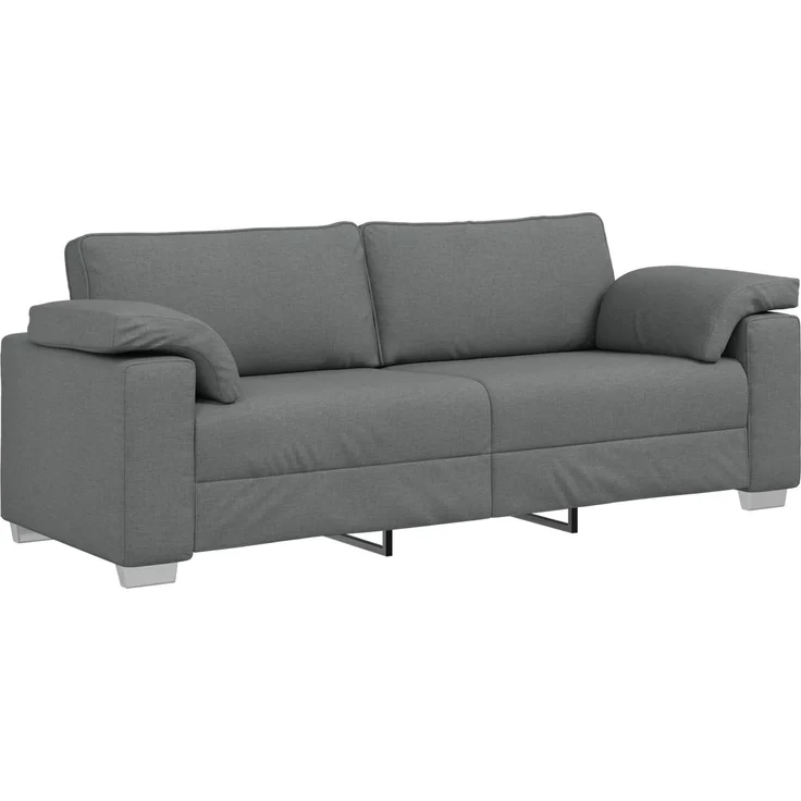 vidaXL 3-Sitzer-Sofa Dunkelgrau 220 cm Stoff 4105238 – Bild 2