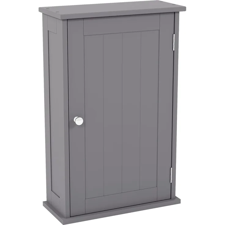 Bath Vida Priano Badezimmerschrank, Einzelschrank, Wandmontage, Aufbewahrungsschrank, Regal, Grau