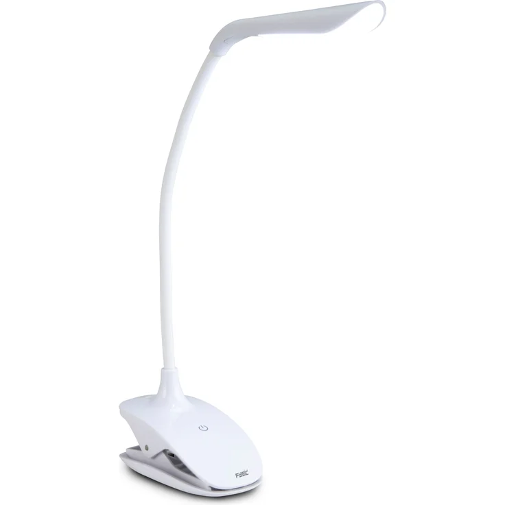 Fysic Wiederaufladbare LED-Lampe mit Klemme Weiß – Bild 2