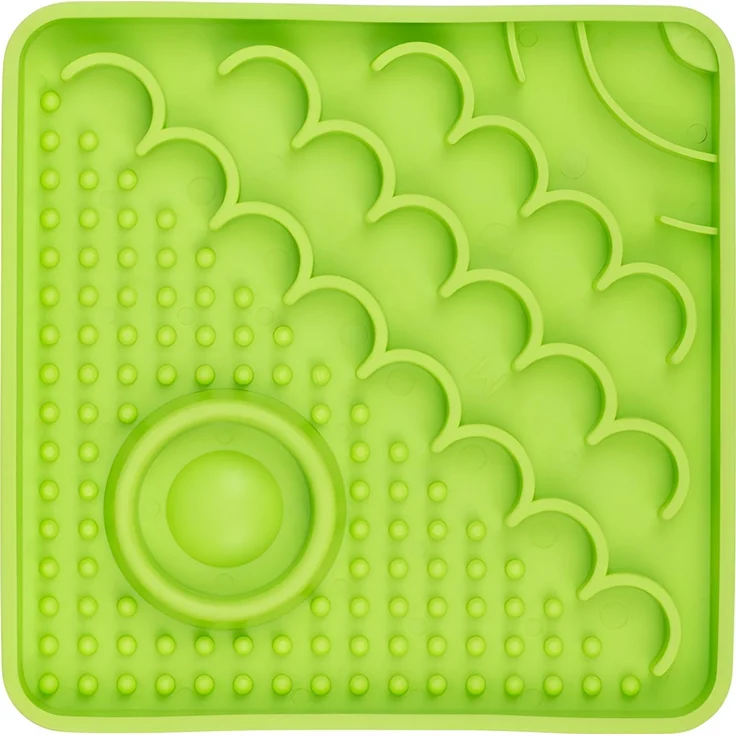 LickiMat Catster green, grün, 15x15 cm – Bild 2