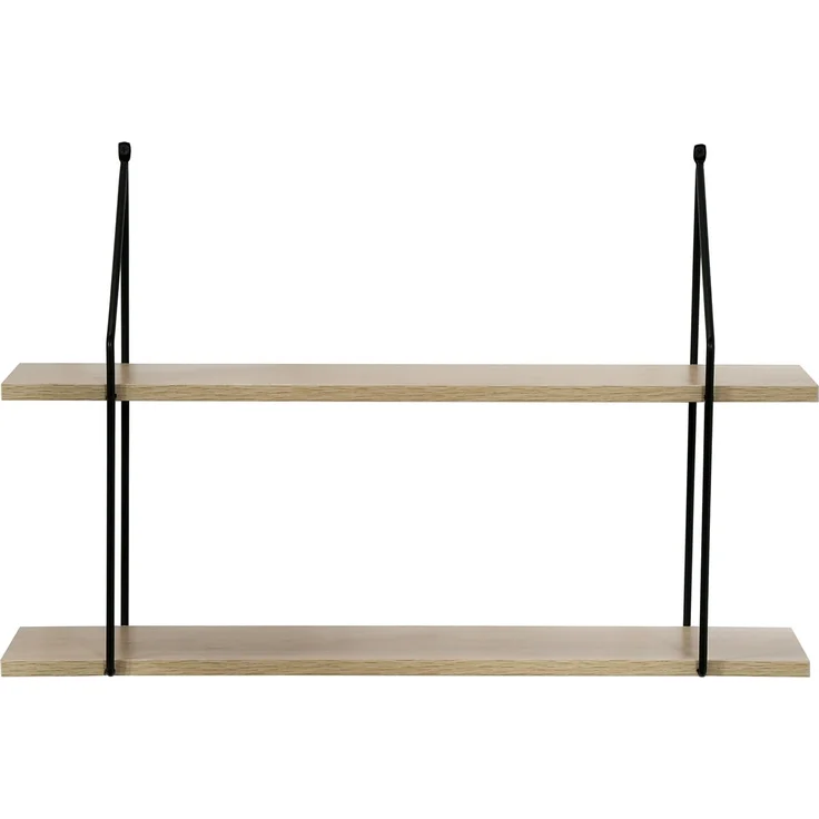 Casâme Zweistöckiges Wandregal im Holzdekor L60 cm - Holz – Bild 3