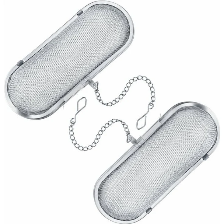 WESTMARK Küchensieb 2 Gewürz-/Kräuter-/Teesiebe, Länge: je 11 cm, Rostfreier Edelstahl, Edelstahl – Bild 4