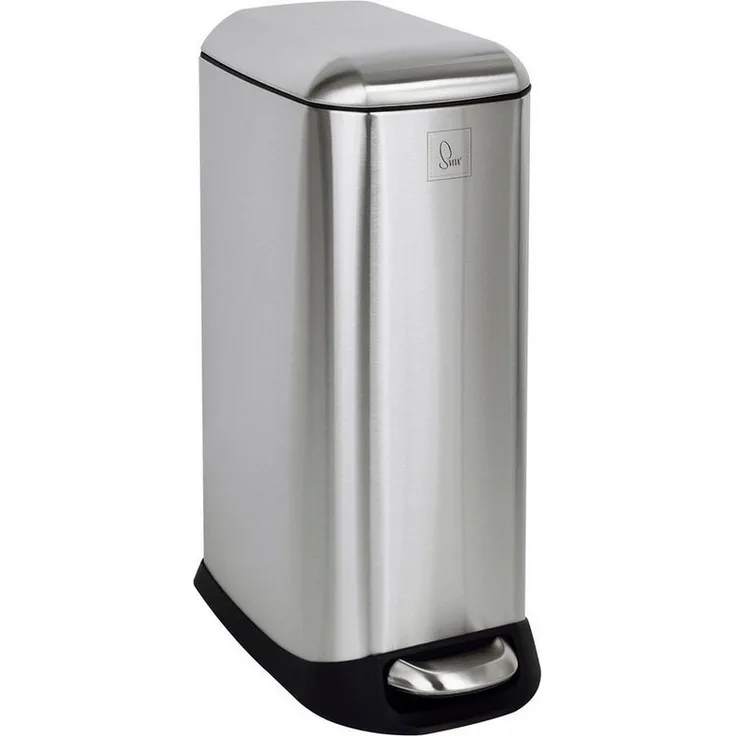 SVITA Mülleimer TS20, Treteimer, Inneneimer, 20L, Edelstahl, Silber