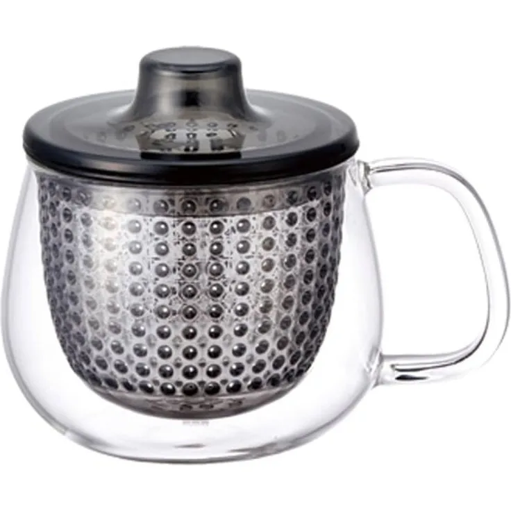 Secret de Gourmet KINTO - UNITEA Teetasse mit Aufguss-Sieb 350 ml grau