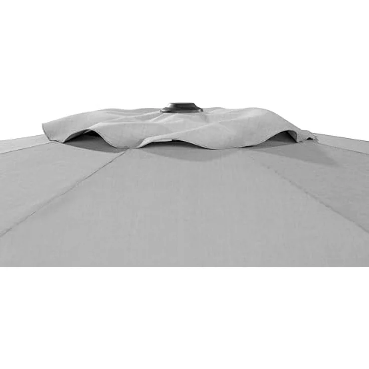 Schneider Marktschirm 'Korsika' 270 x 270 cm, quadratischer Sonnenschirm mit Kurbelöffnung, anthrazitgrau, 100% Polyester Bespannung – Bild 3