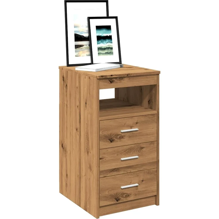 vidaXL Schubladenschrank Artisan-Eiche 40x50x76 cm Holzwerkstoff 856005 – Bild 3