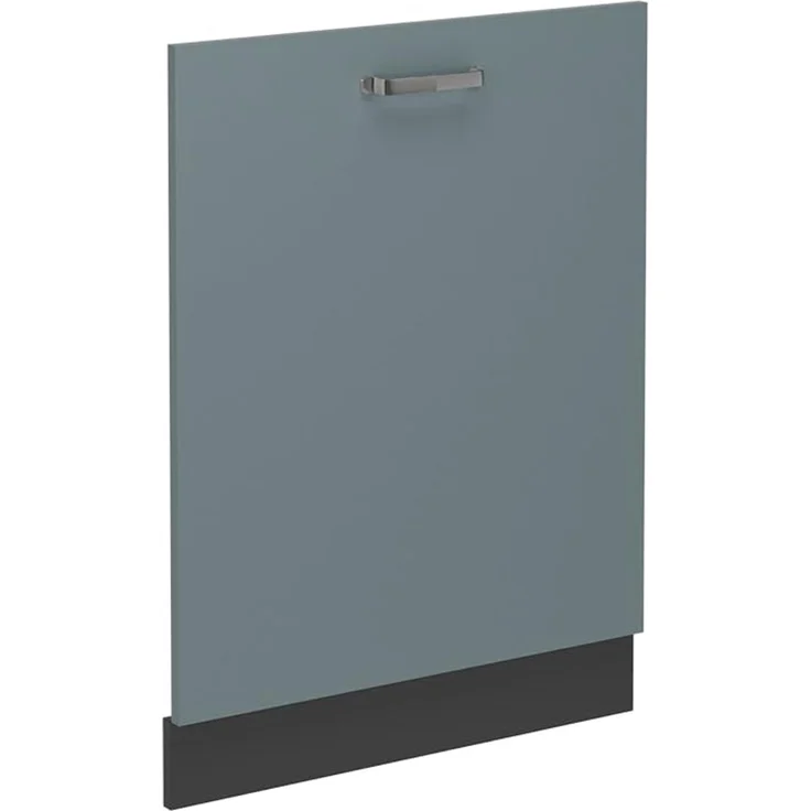 Vicco Geschirrspülblende R-Line, Blau-Grau, 60 cm | Für 60 cm vollintegrierten Geschirrspüler · Ohne Arbeitsplatte · ✓ Passend zur Küchenfront · ✓ Frei kombinierbar