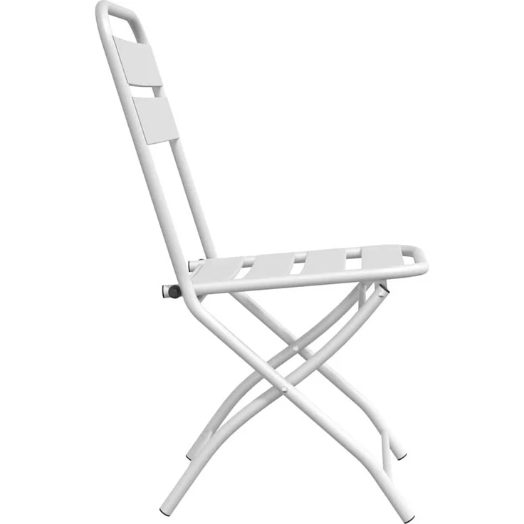 vidaXL Gartenklappstuhl 2 pcs Weiß 42 x 52 x 82 cm 42002938 – Bild 5