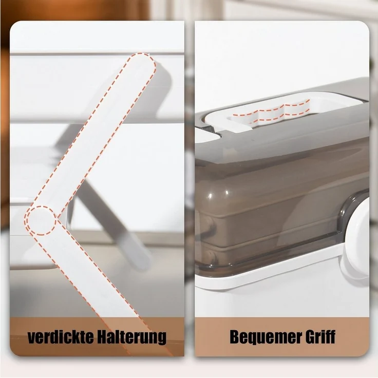 Zedelmaier Aufbewahrungsbox Medikamenten Aufbewahrung Medizinbox Apothekenbox HausapothekeBox Groß (YX1005), Tragbar, Kindersicherung, 3 Treppenabteile – Bild 3