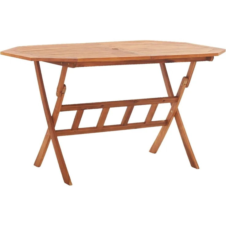 vidaXL Gartentisch Klappbar 135x85x75 cm Massivholz Akazie 46657