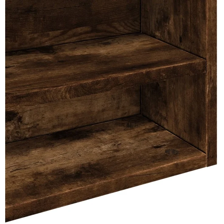 vidaXL Vitrinenschrank Räuchereiche 100x15x58 cm Holzwerkstoff 847930 – Bild 7