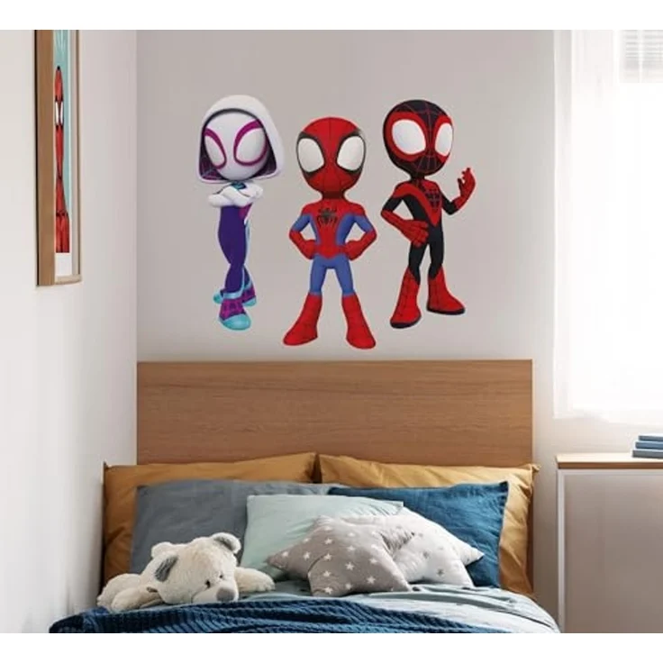 Komar Wandtattoo Spidey and His Amazing Friends Trio - Größe 50 x 70 cm (3 St), Künstler: Komar, selbstklebend, Wandsticker, Kinderzimmer – Bild 1