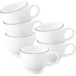 Seltmann Weiden Lido Black Line Espressotasse 90 ml 6er Set