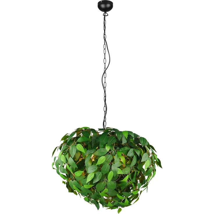 Hängeleuchte, Blätter-Design, 4 Flammig, Grün, H 150 cm – Bild 8