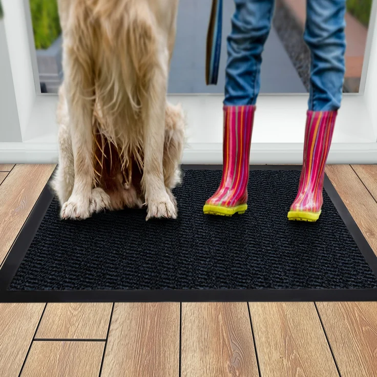 Furni24 Fußmatte - Blau-Schwarz, 40 x 60 cm – Bild 9