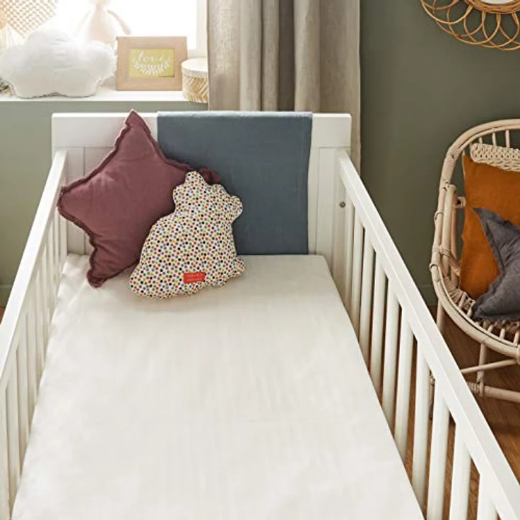 P'tit Lit Matratzenschoner für Babys, Allergostop 60x120 cm | Komplettbezug wasserdicht | natürlicher Schutz gegen Milben und Bettwanzen – ohne chemische Behandlung – Bild 3