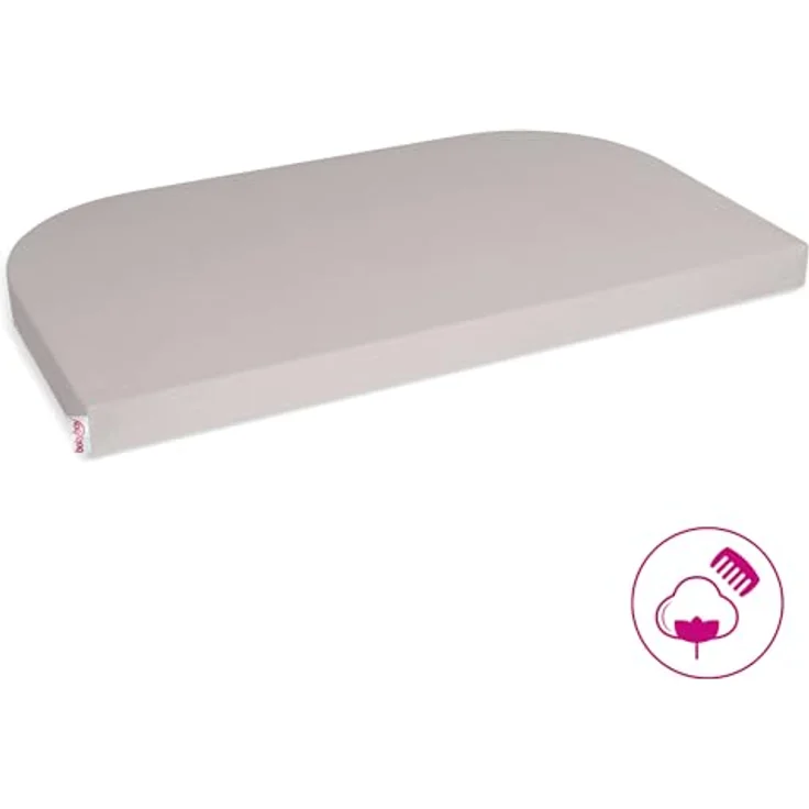 babybay Jersey Spannbetttuch Deluxe mit Membran passend für Modell Original, beige, 81x42 cm (1er Pack) – Bild 2