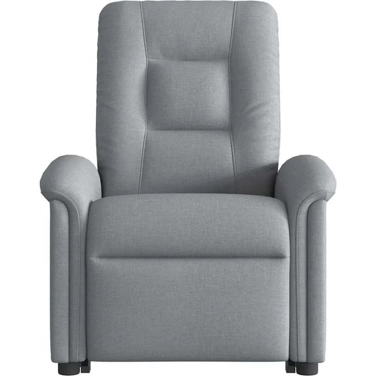Relaxsessel, Fernsehsessel, Schlafsessel mit Aufstehhilfe Hellgrau Stoff – Bild 5