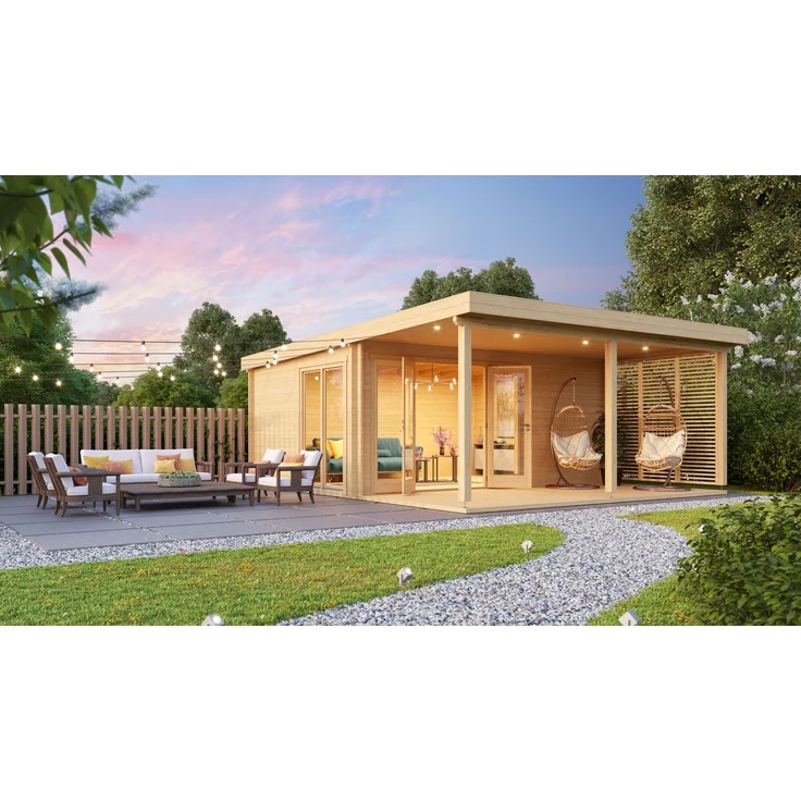 Fjordholz Gartenhaus Modell Kaarlo 44 Kiefer – Bild 2
