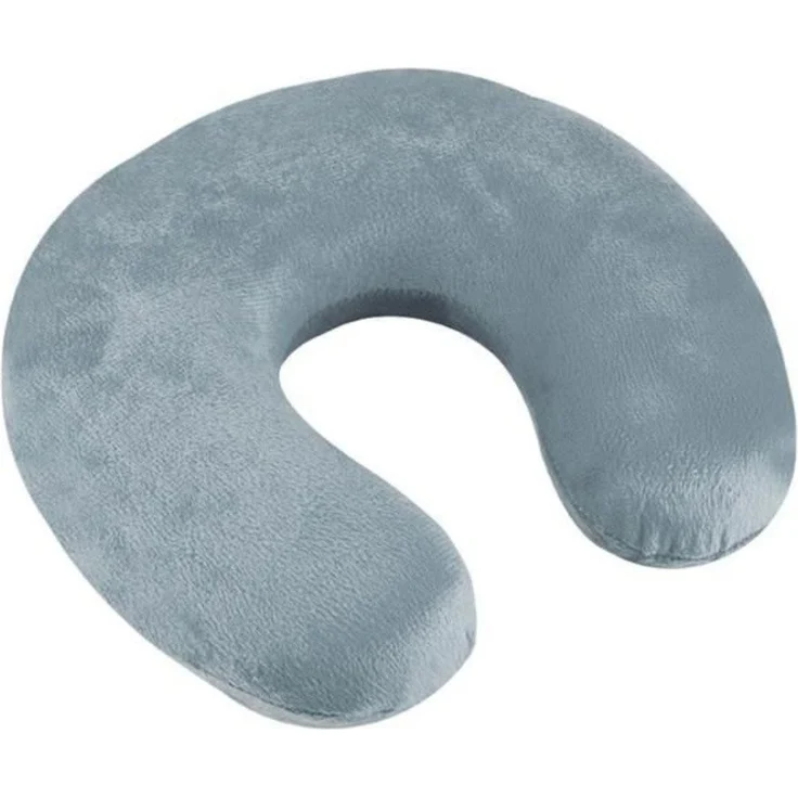 Trizand Reisekissen Nackenkissen Grau 4 Stück, Spar-Set, 4-tlg, Nackenhörnchen, Schaumstoffkissen weiches Schlafkissen – Bild 2