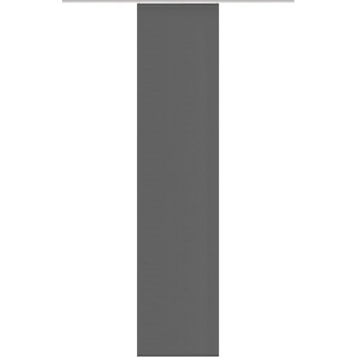 Schmidt Gard Schiebegardine Flächenvorhang BAMBUS 087103, schwarz, 245 x 60 cm, 100% Polyester – Bild 1
