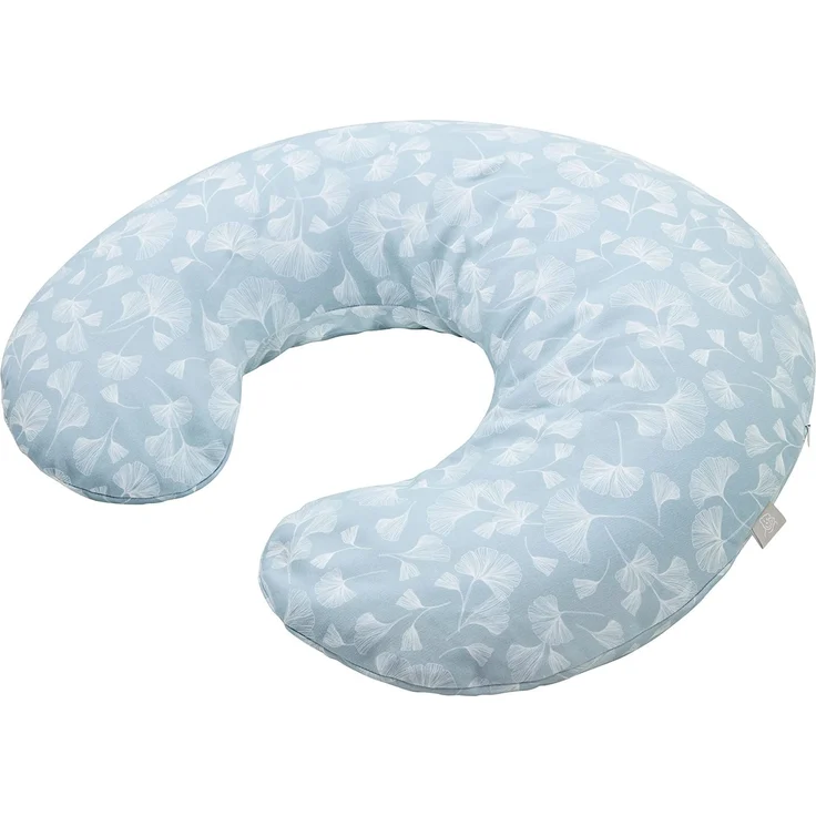 Rotho Babydesign Stillkissen Mini (180x33 cm) - Hypoallergen - geräuschlos - Seitenschläferkissen - Maschinenwaschbar - Motiv Ginkgo