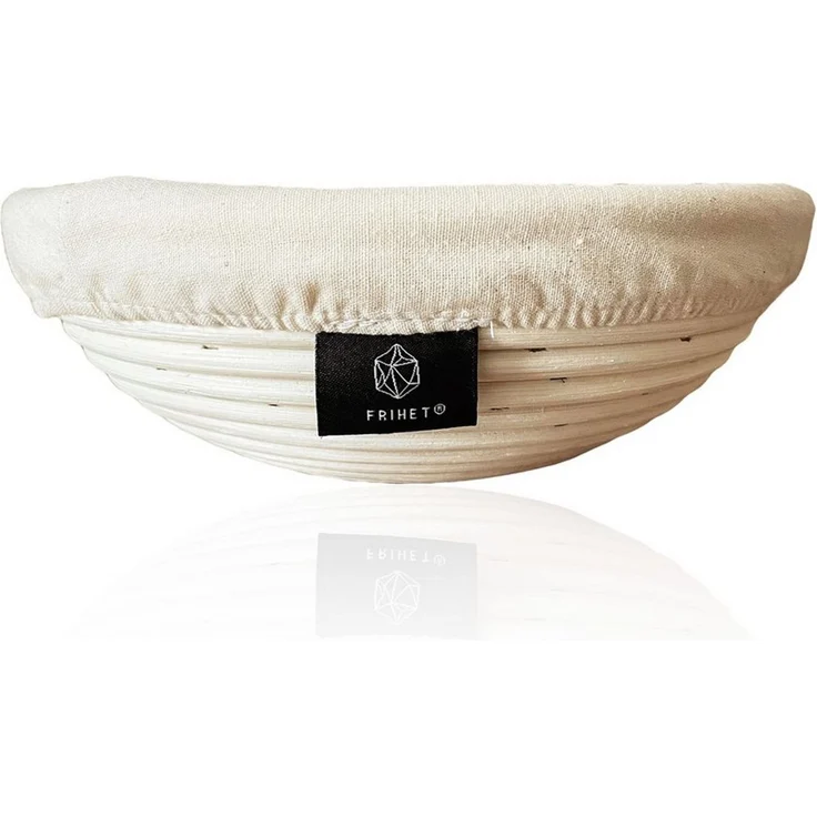 Lycce Dekokorb Gärkorb Brotbacken rund 25 cm aus Rattan/Peddigrohr für ca. 1 kg Teig (1 St) – Bild 1