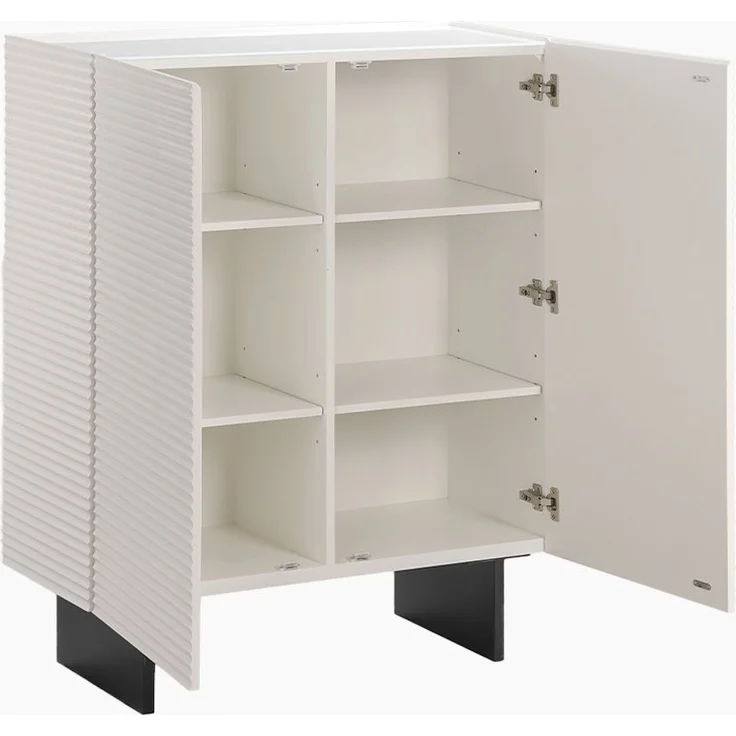 KAWOLA Highboard LYNN 2 Türen lackiert weiß 120 x 40 x 100 cm – Bild 5