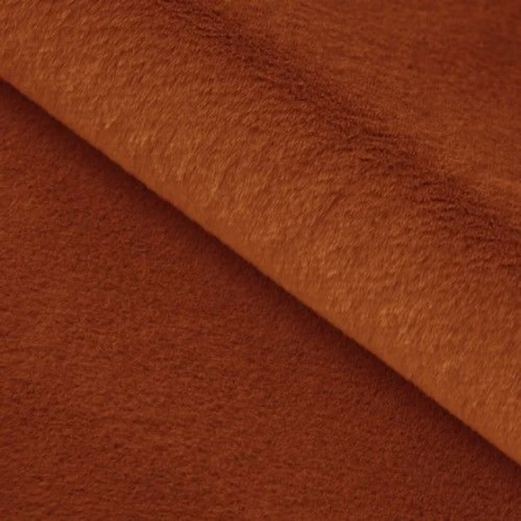 Ecksofa mit Bettfunktion, Modern Sofa, L-form, Einstellbare Kopfstützen, Bettkasten - PETER - Orange Plüsch - rechts – Bild 10