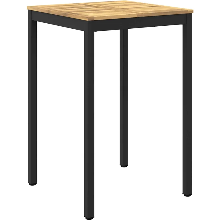 vidaXL Gartenbar-Tisch NAARDEN Weiß gewaschen und Schwarz 901774 – Bild 2