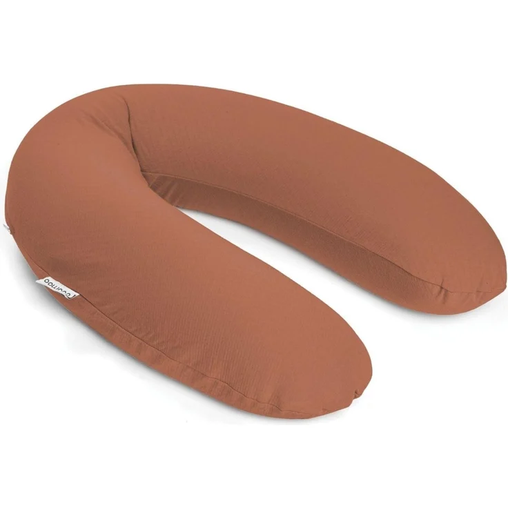 Doomoo Stillkissen Buddy, 180 cm, Bezug aus Bio-Baumwolle, Terracotta